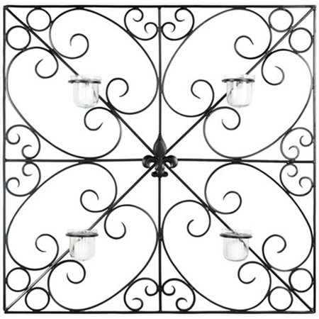 SAFAVIEH Votive Wall Decor Black Powder Coated WDC1005A